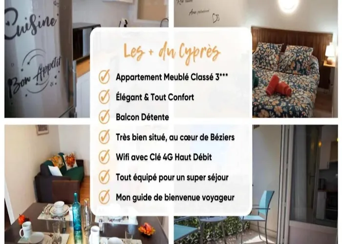 Le Cypres - Ideal Pour Vos Ou Vos Deplacements Professionnels A דירה *